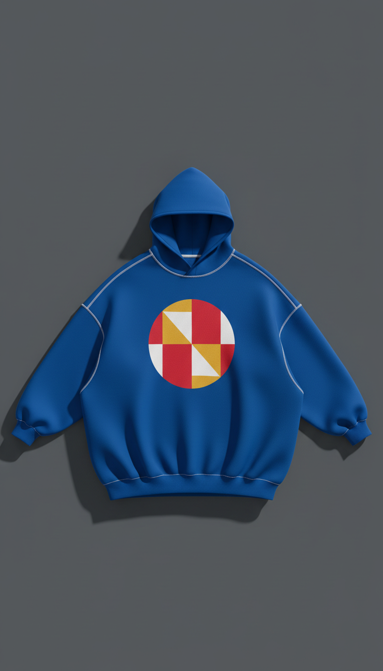 Electric Blue Logo Hoodie